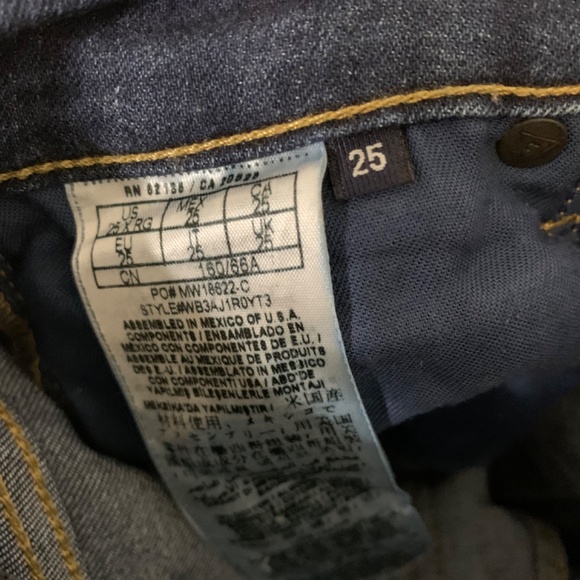 Guess Power Curvy Mid Jeans - Size 25 - Picture 5 of 5